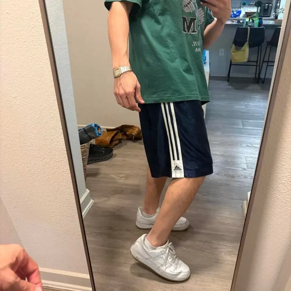 Vintage adidas striped dazzle shorts